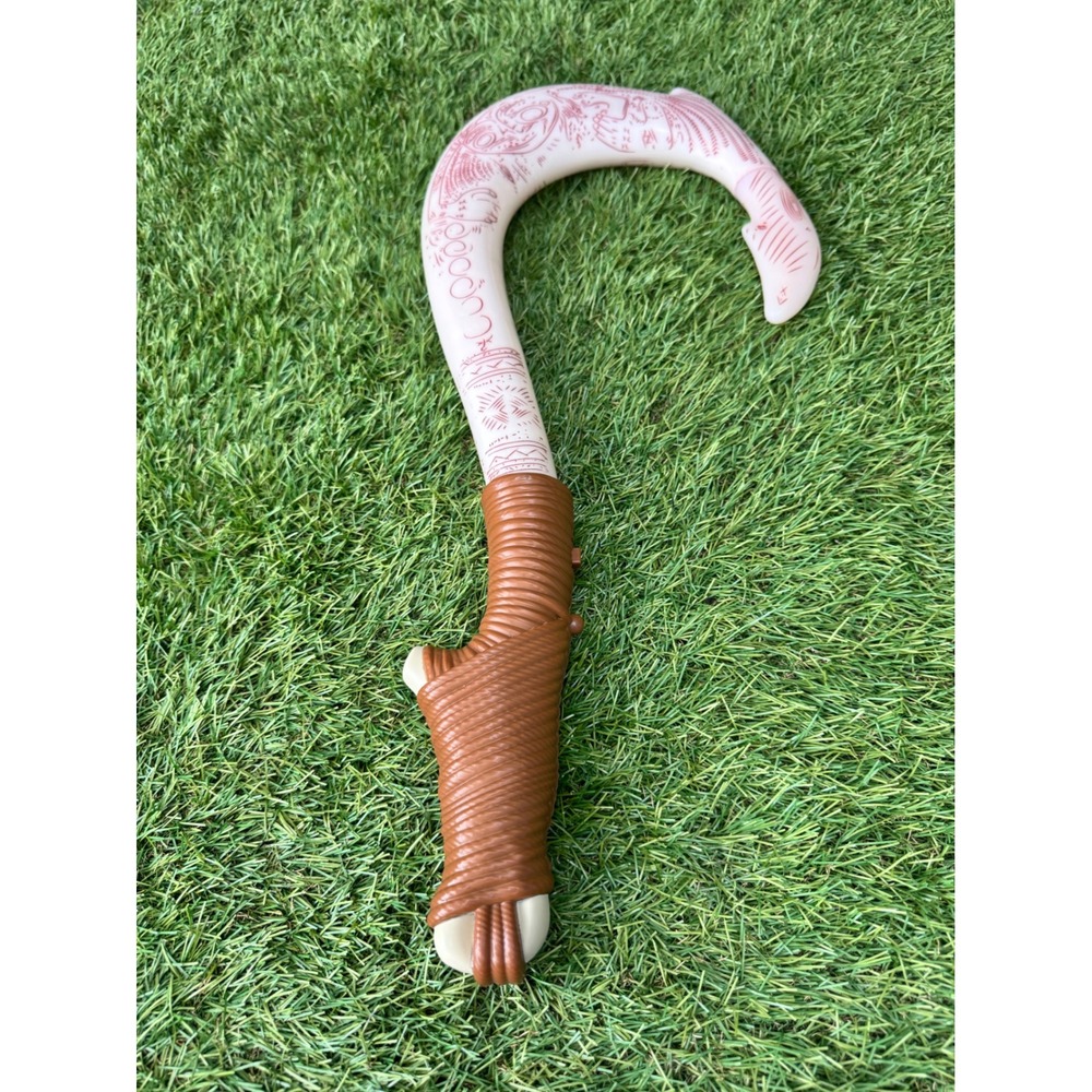 Disney Moana Maui Fish Hook Kids One Size White‎ Excellent Light Up Sound Toy